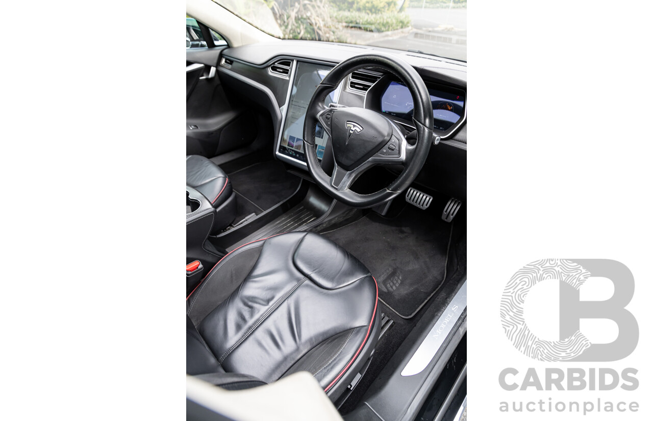 11/2014 Tesla Model S P85+ Performance Plus 4d Hatchback Black Dedicated Electric EV 310kw