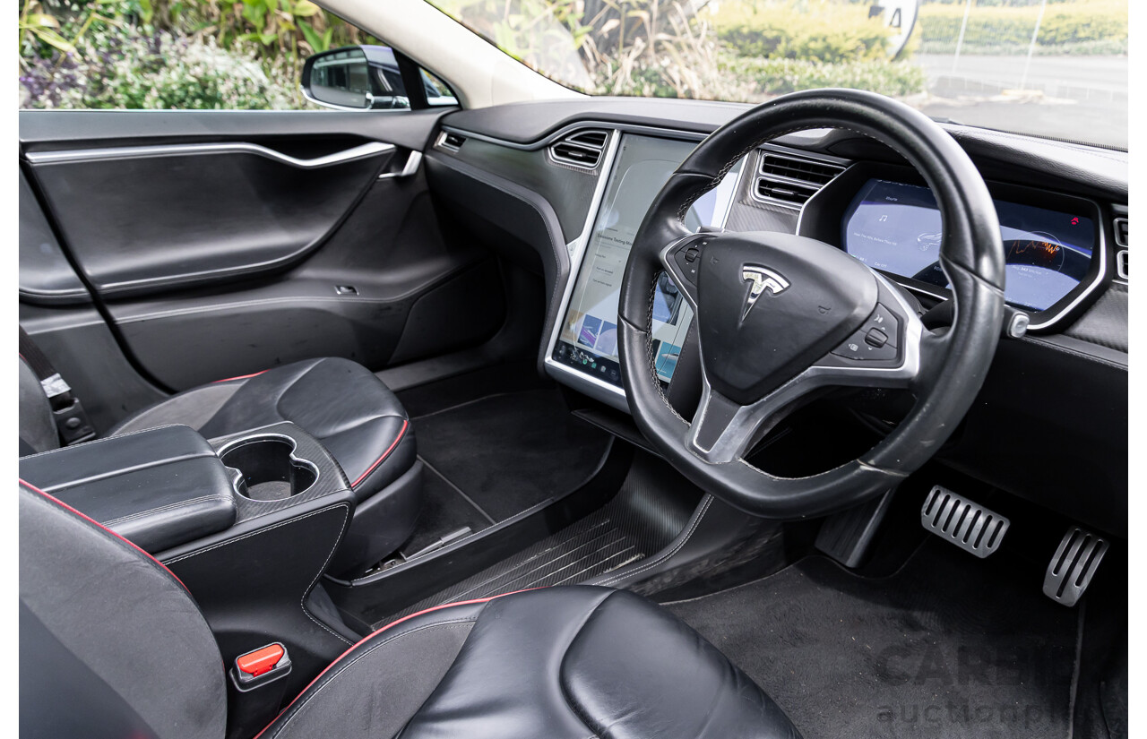 11/2014 Tesla Model S P85+ Performance Plus 4d Hatchback Black Dedicated Electric EV 310kw