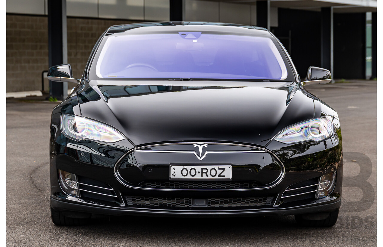 11/2014 Tesla Model S P85+ Performance Plus 4d Hatchback Black Dedicated Electric EV 310kw