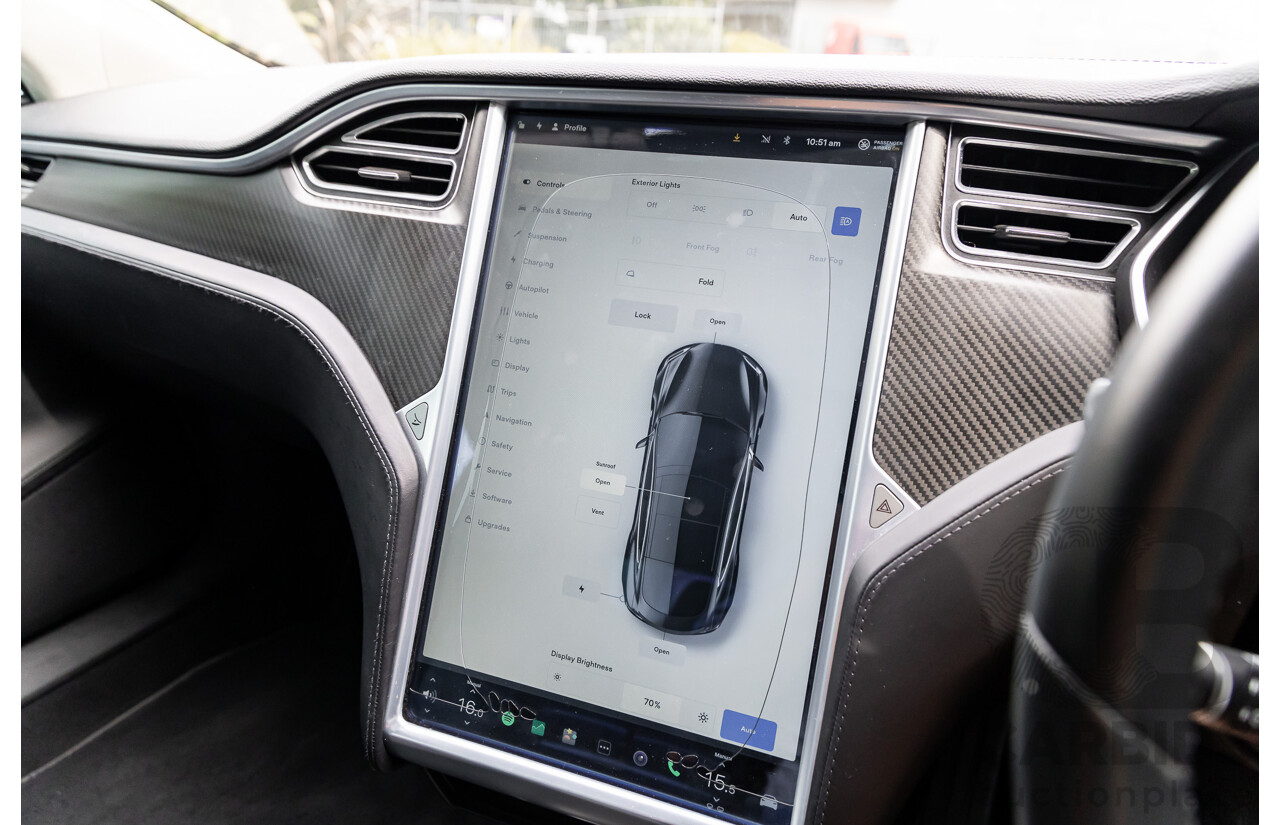 11/2014 Tesla Model S P85+ Performance Plus 4d Hatchback Black Dedicated Electric EV 310kw