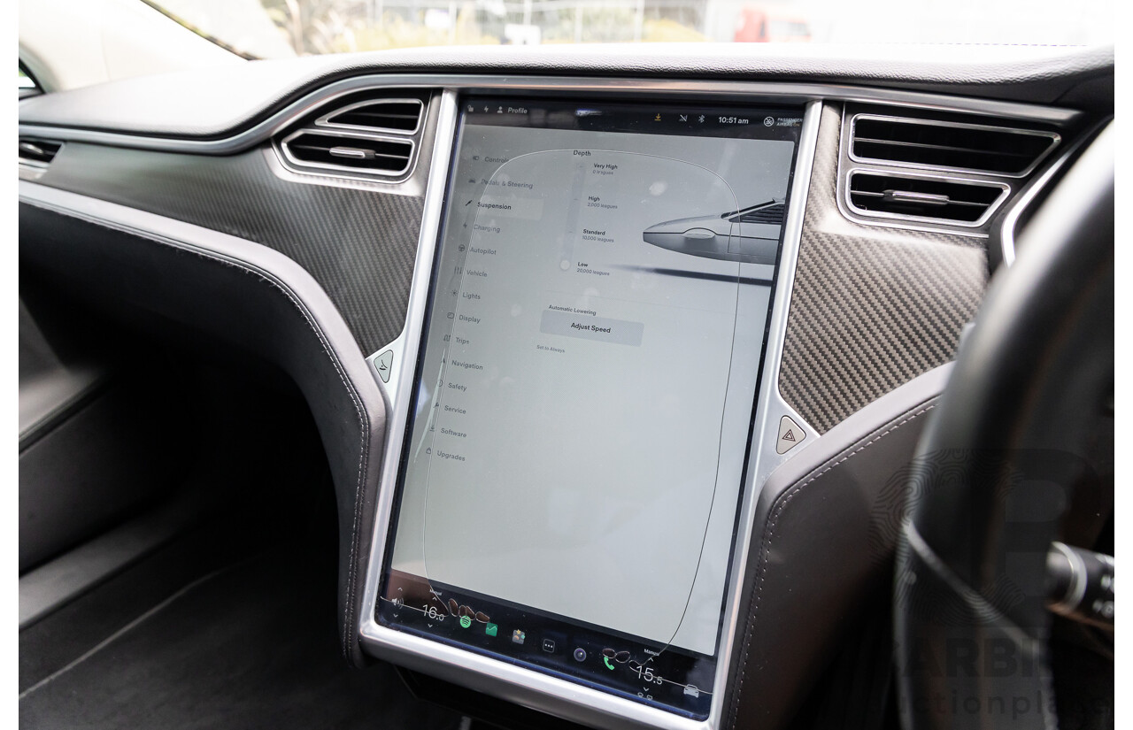 11/2014 Tesla Model S P85+ Performance Plus 4d Hatchback Black Dedicated Electric EV 310kw