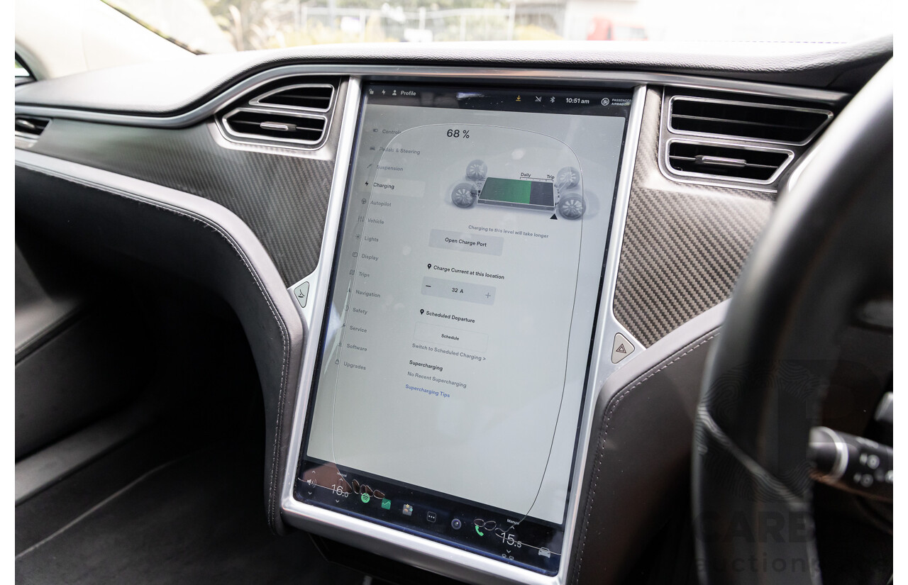 11/2014 Tesla Model S P85+ Performance Plus 4d Hatchback Black Dedicated Electric EV 310kw