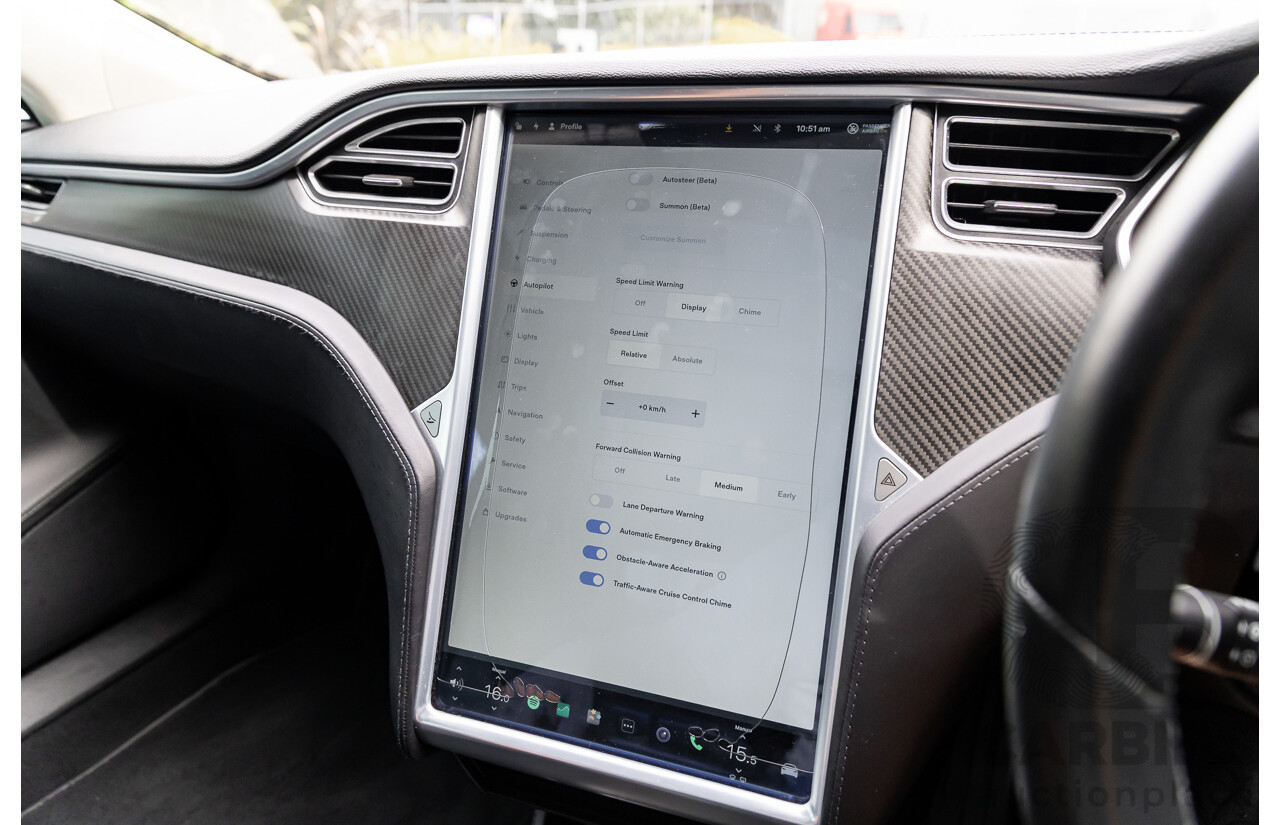11/2014 Tesla Model S P85+ Performance Plus 4d Hatchback Black Dedicated Electric EV 310kw