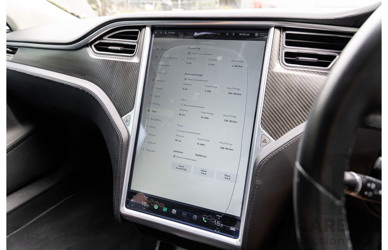 11/2014 Tesla Model S P85+ Performance Plus 4d Hatchback Black Dedicated Electric EV 310kw