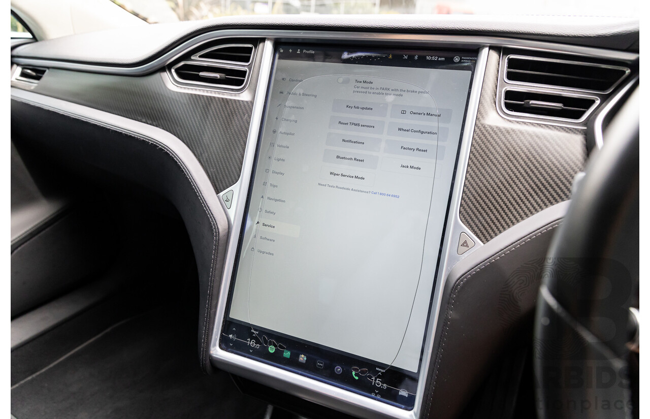 11/2014 Tesla Model S P85+ Performance Plus 4d Hatchback Black Dedicated Electric EV 310kw