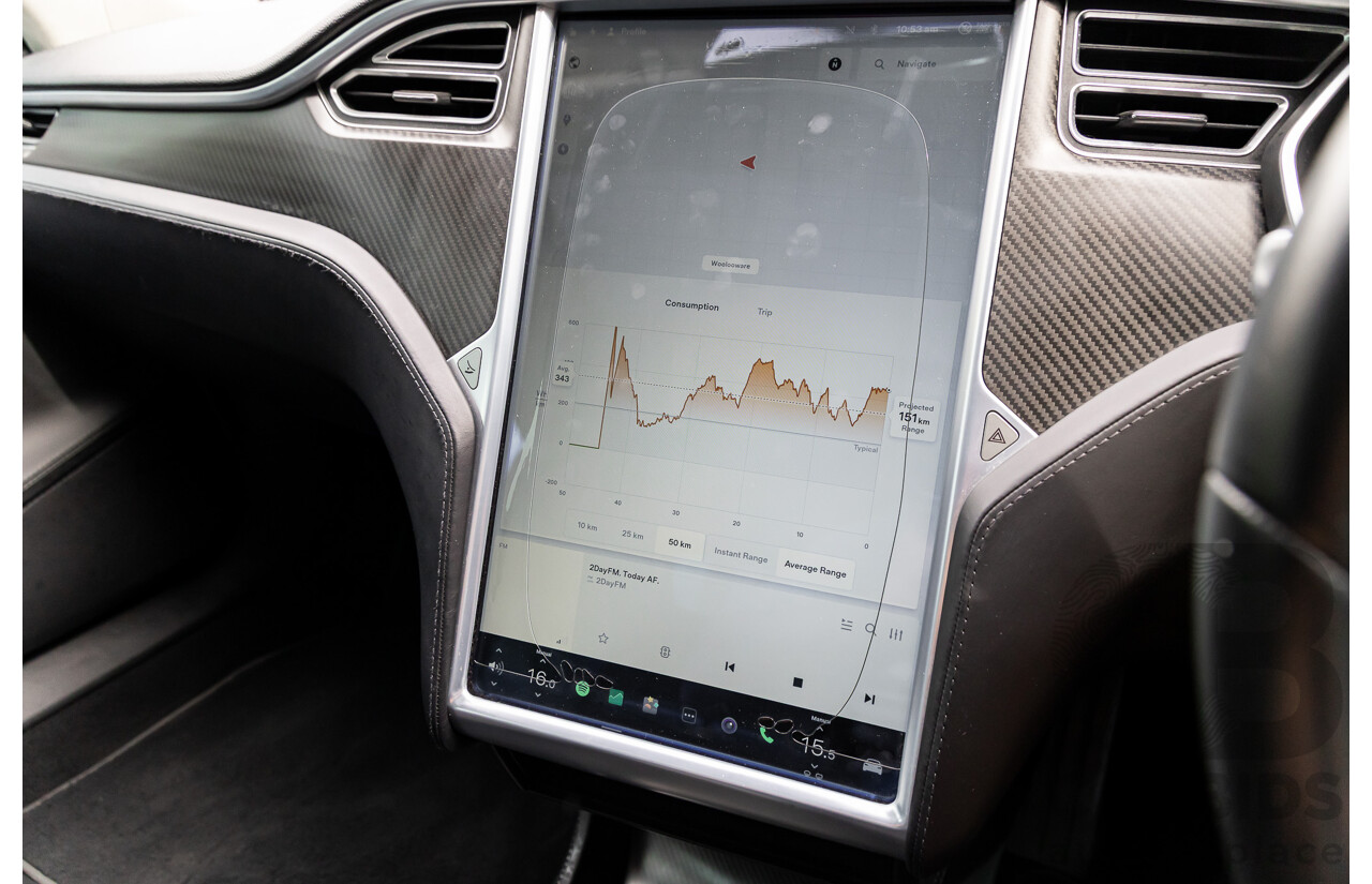 11/2014 Tesla Model S P85+ Performance Plus 4d Hatchback Black Dedicated Electric EV 310kw