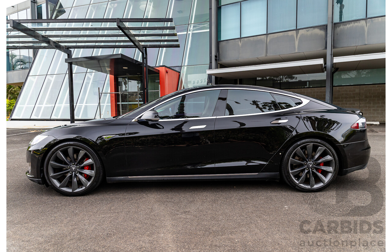 11/2014 Tesla Model S P85+ Performance Plus 4d Hatchback Black Dedicated Electric EV 310kw