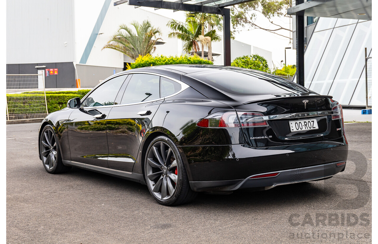 11/2014 Tesla Model S P85+ Performance Plus 4d Hatchback Black Dedicated Electric EV 310kw