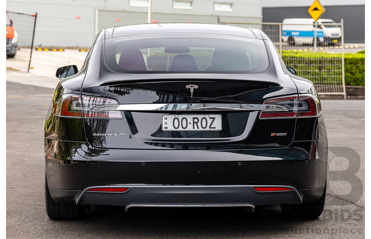 11/2014 Tesla Model S P85+ Performance Plus 4d Hatchback Black Dedicated Electric EV 310kw