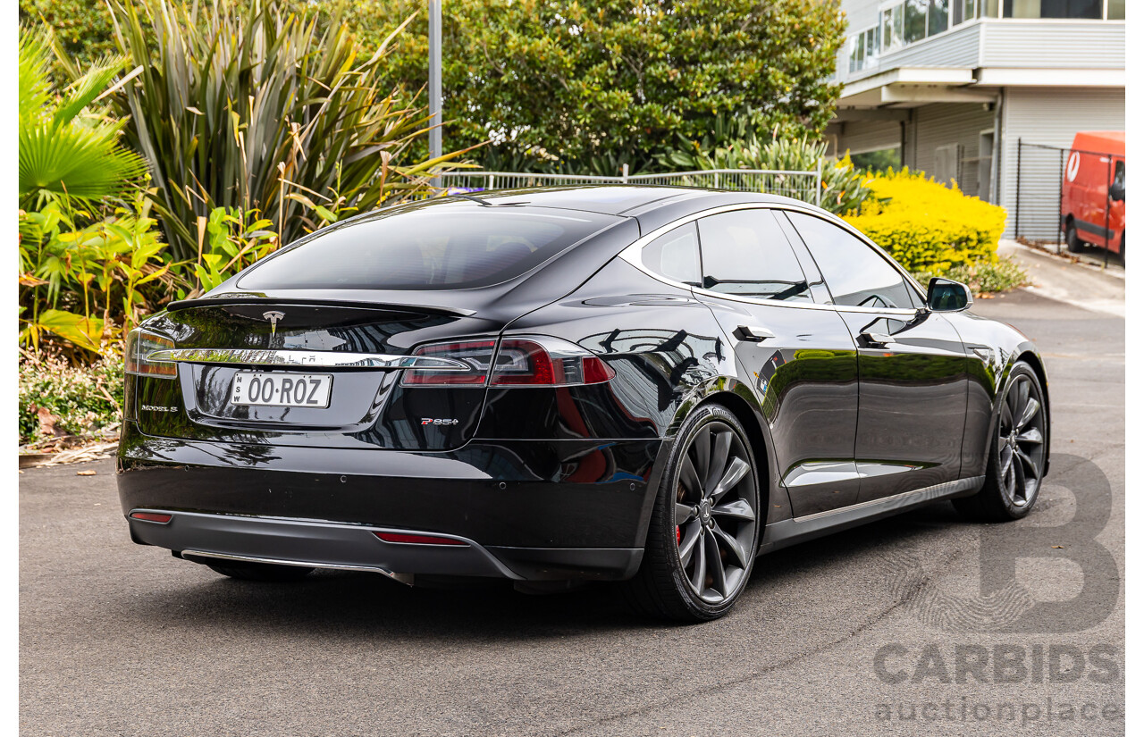 11/2014 Tesla Model S P85+ Performance Plus 4d Hatchback Black Dedicated Electric EV 310kw