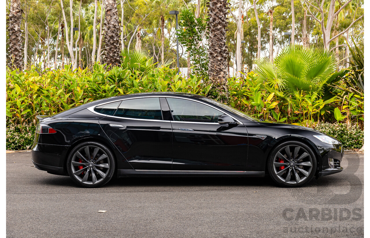 11/2014 Tesla Model S P85+ Performance Plus 4d Hatchback Black Dedicated Electric EV 310kw