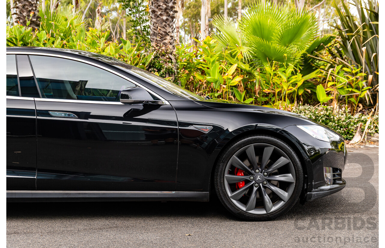 11/2014 Tesla Model S P85+ Performance Plus 4d Hatchback Black Dedicated Electric EV 310kw