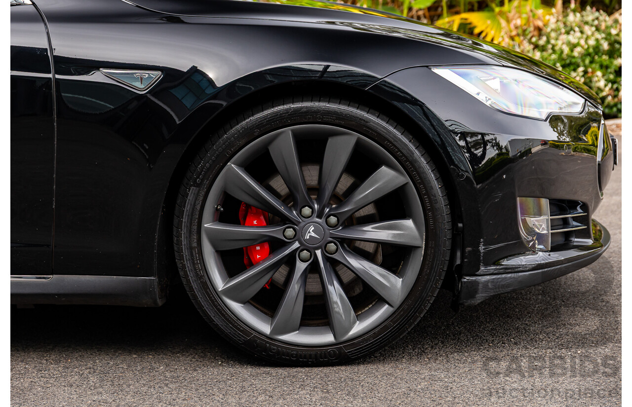 11/2014 Tesla Model S P85+ Performance Plus 4d Hatchback Black Dedicated Electric EV 310kw
