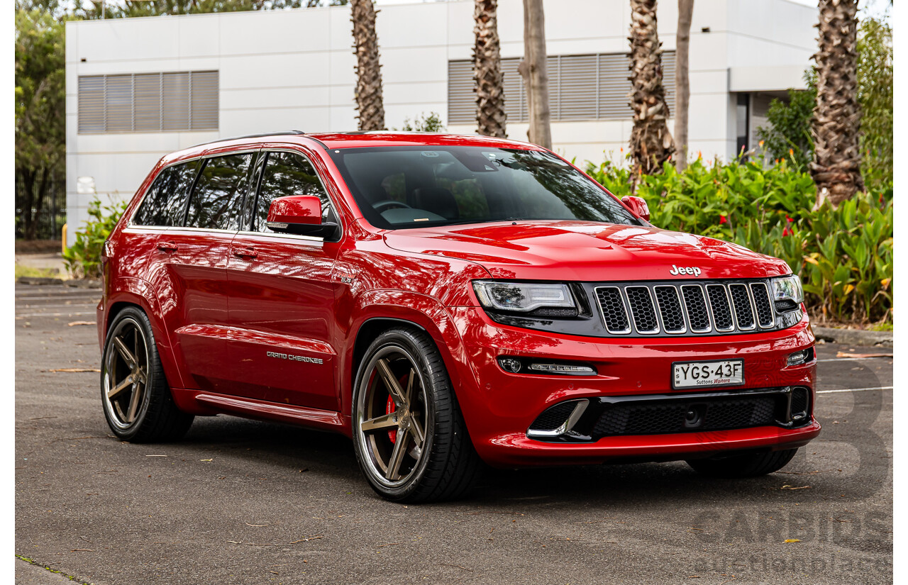 12/2015 Jeep Grand Cherokee SRT 8 (4x4) WK MY16 4d Wagon Deep Cherry Red Crystal Pearl V8 6.4L