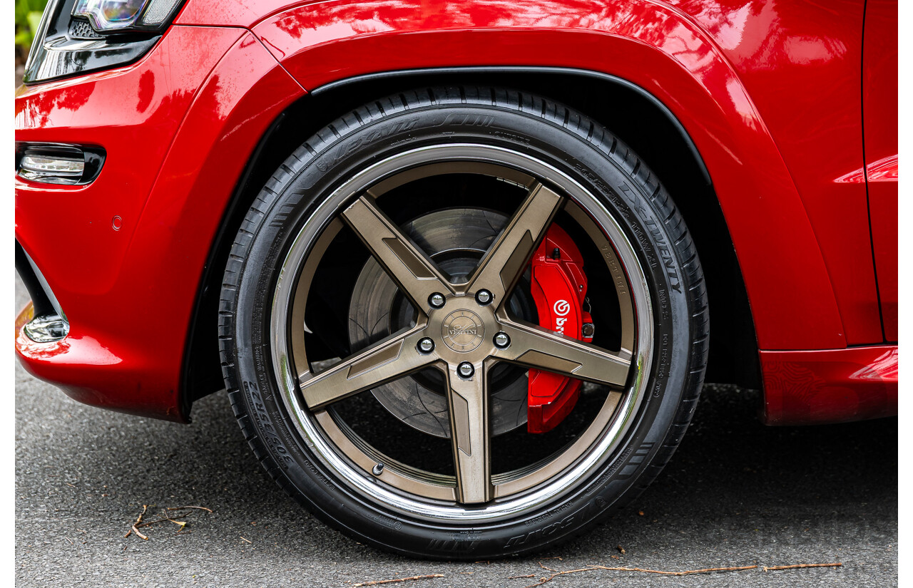 12/2015 Jeep Grand Cherokee SRT 8 (4x4) WK MY16 4d Wagon Deep Cherry Red Crystal Pearl V8 6.4L