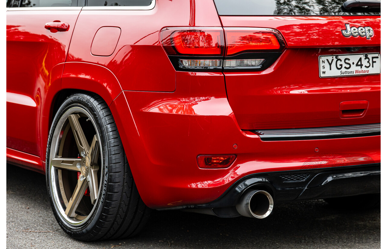 12/2015 Jeep Grand Cherokee SRT 8 (4x4) WK MY16 4d Wagon Deep Cherry Red Crystal Pearl V8 6.4L