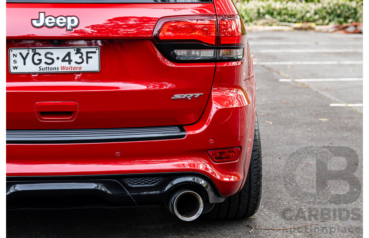 12/2015 Jeep Grand Cherokee SRT 8 (4x4) WK MY16 4d Wagon Deep Cherry Red Crystal Pearl V8 6.4L