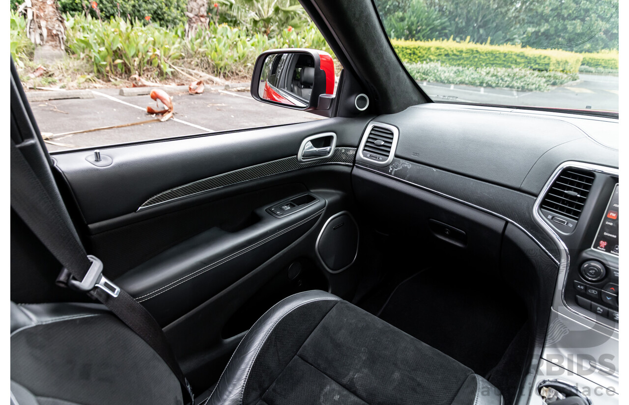 12/2015 Jeep Grand Cherokee SRT 8 (4x4) WK MY16 4d Wagon Deep Cherry Red Crystal Pearl V8 6.4L