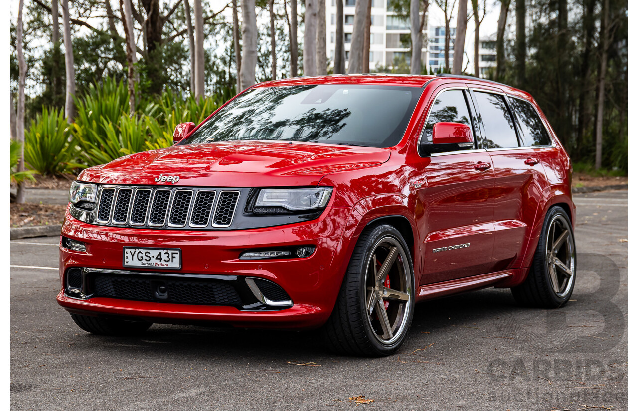 12/2015 Jeep Grand Cherokee SRT 8 (4x4) WK MY16 4d Wagon Deep Cherry Red Crystal Pearl V8 6.4L
