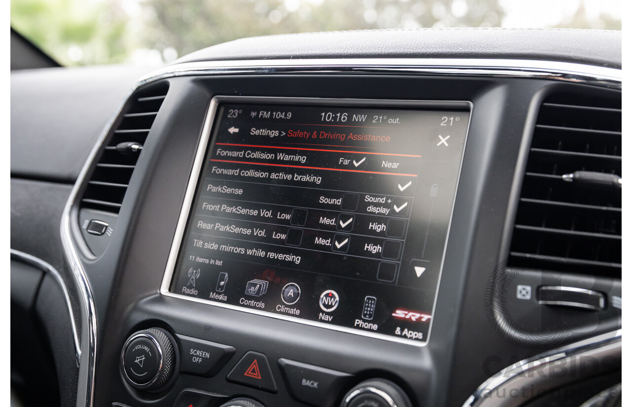 12/2015 Jeep Grand Cherokee SRT 8 (4x4) WK MY16 4d Wagon Deep Cherry Red Crystal Pearl V8 6.4L