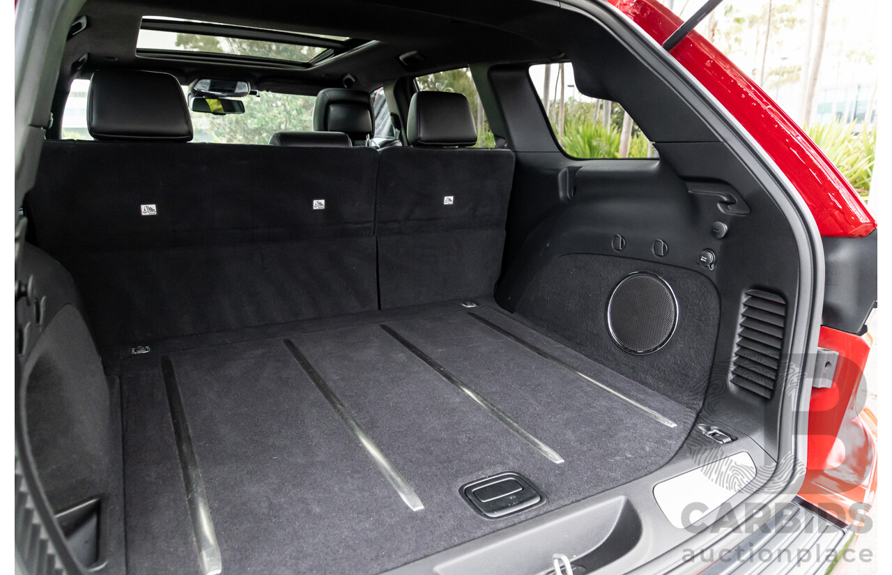 12/2015 Jeep Grand Cherokee SRT 8 (4x4) WK MY16 4d Wagon Deep Cherry Red Crystal Pearl V8 6.4L