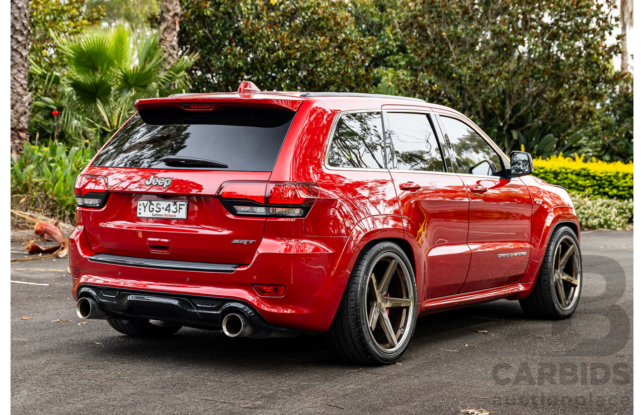 12/2015 Jeep Grand Cherokee SRT 8 (4x4) WK MY16 4d Wagon Deep Cherry Red Crystal Pearl V8 6.4L