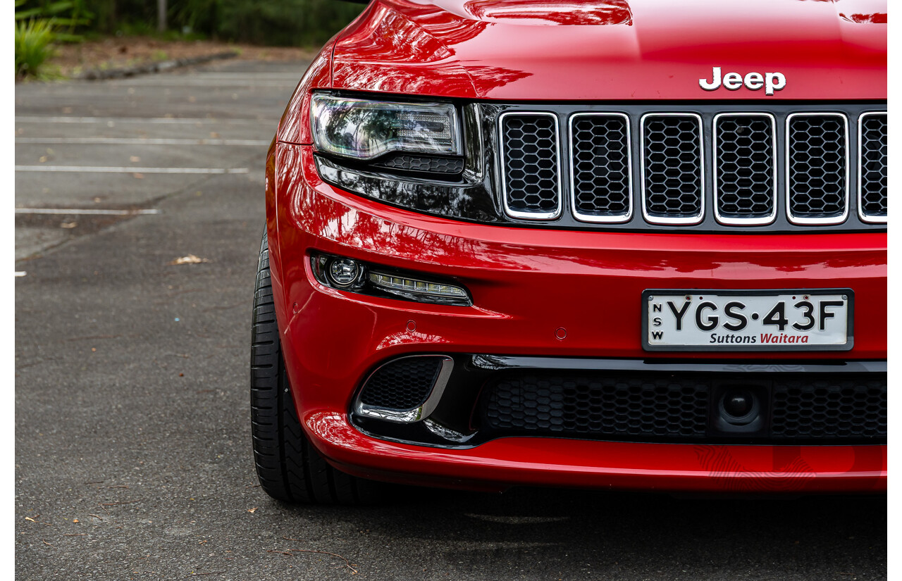 12/2015 Jeep Grand Cherokee SRT 8 (4x4) WK MY16 4d Wagon Deep Cherry Red Crystal Pearl V8 6.4L