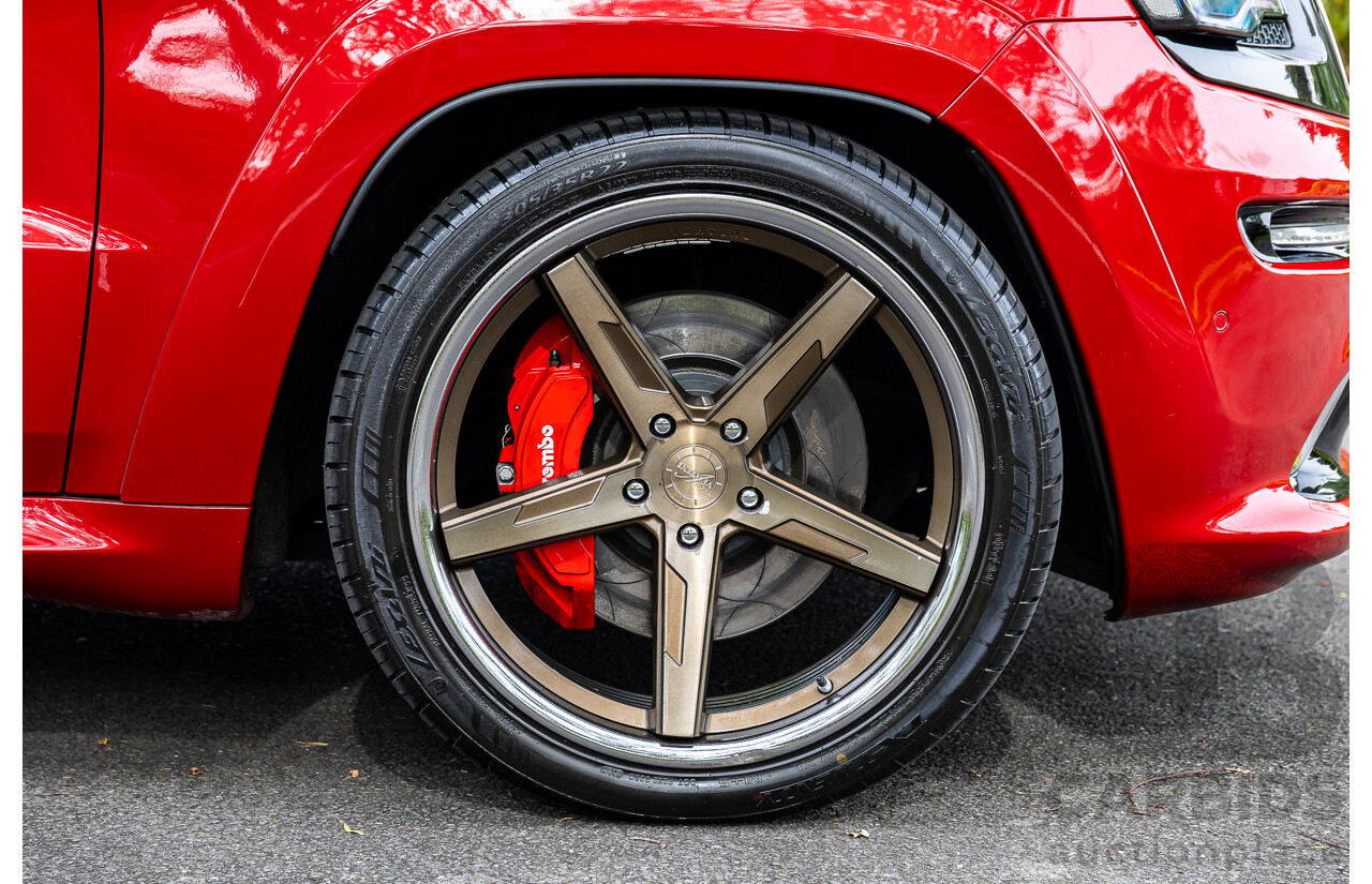 12/2015 Jeep Grand Cherokee SRT 8 (4x4) WK MY16 4d Wagon Deep Cherry Red Crystal Pearl V8 6.4L