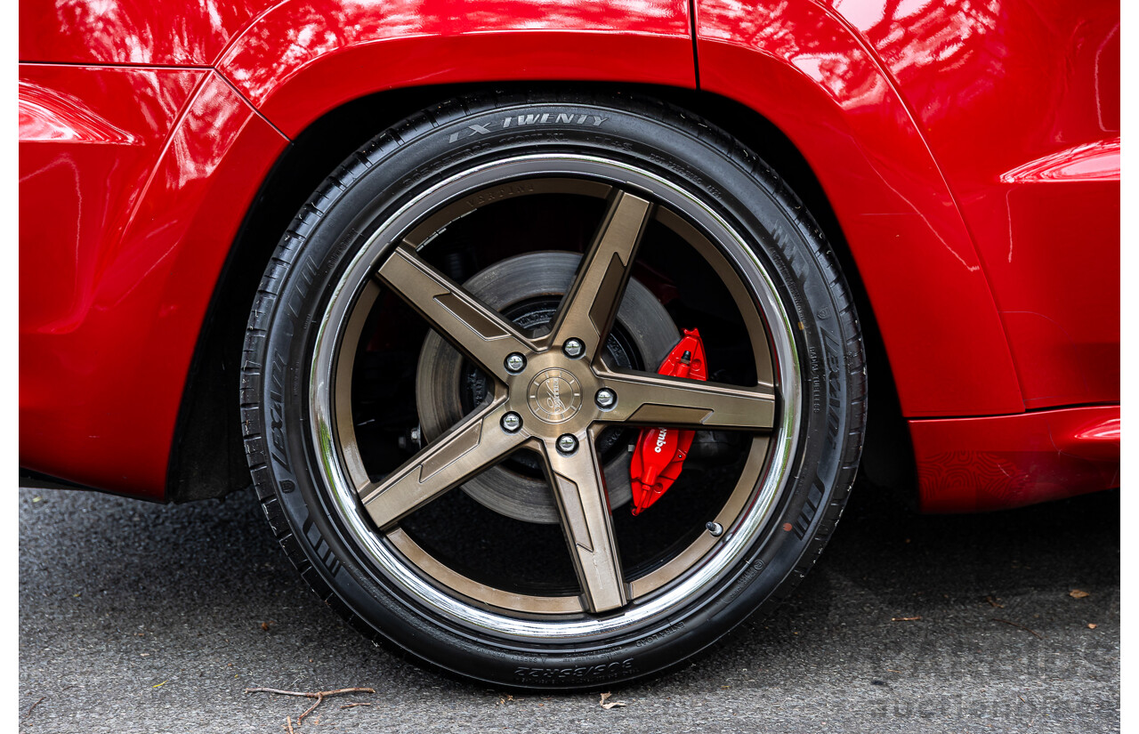12/2015 Jeep Grand Cherokee SRT 8 (4x4) WK MY16 4d Wagon Deep Cherry Red Crystal Pearl V8 6.4L