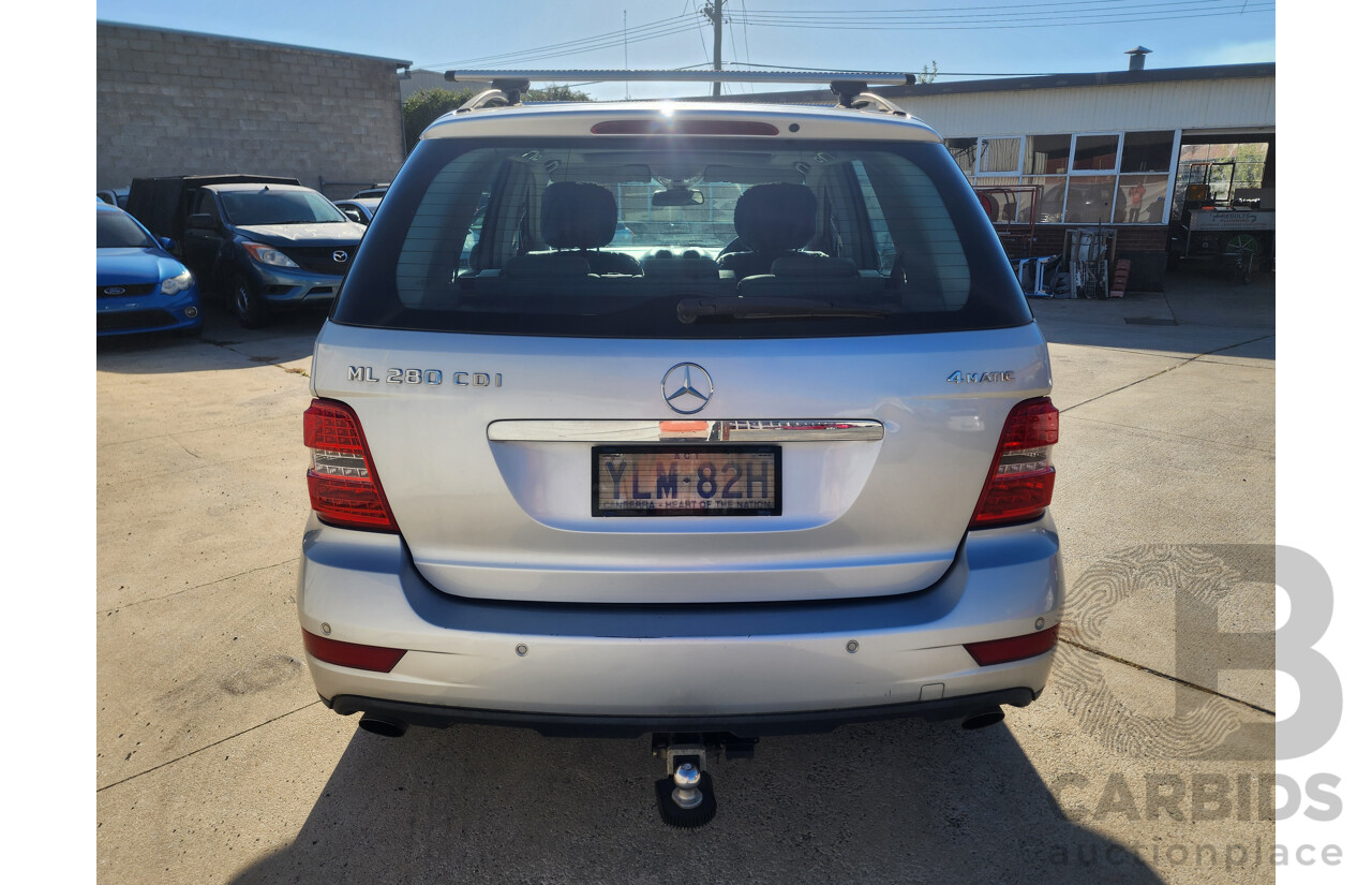 6/2009 Mercedes-Benz ML 280 CDI (4x4) W164 08 UPGRADE 4d Wagon Silver 3.0L