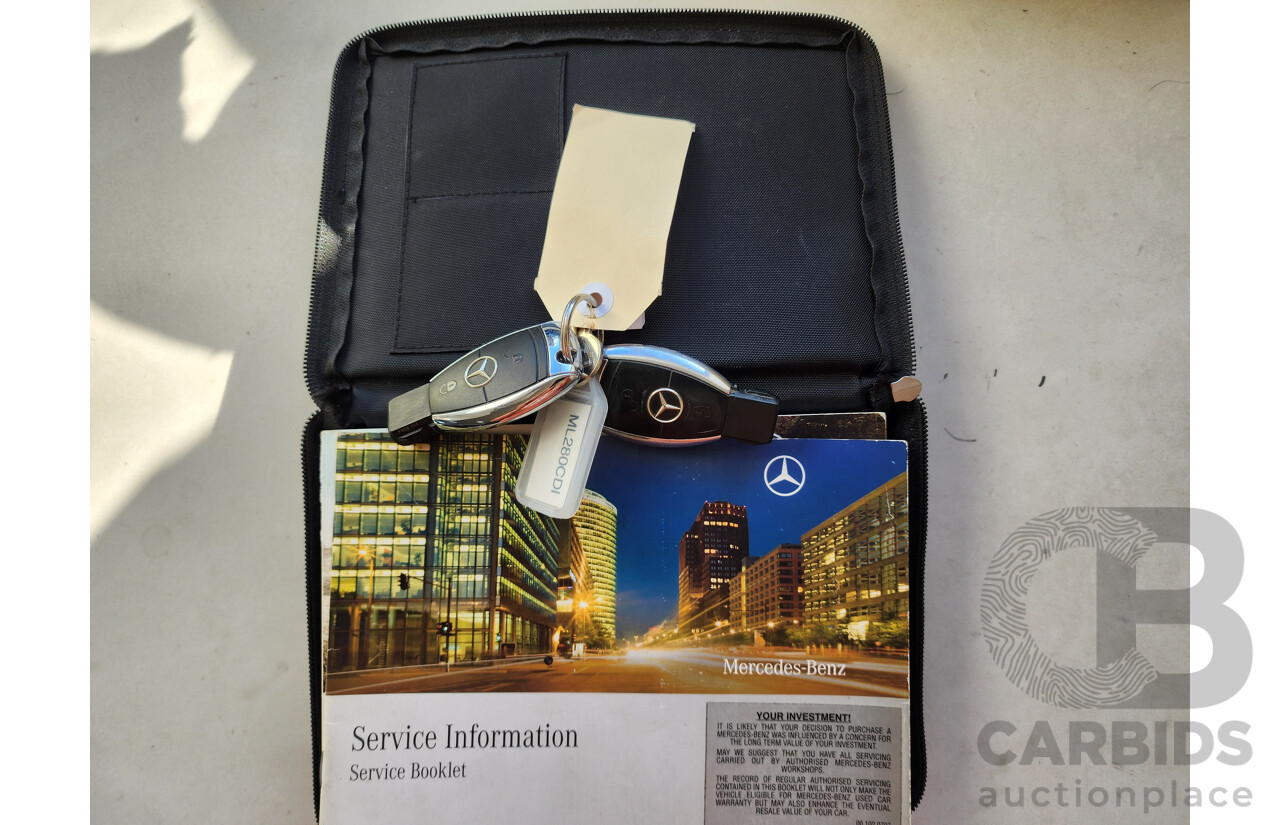 6/2009 Mercedes-Benz ML 280 CDI (4x4) W164 08 UPGRADE 4d Wagon Silver 3.0L