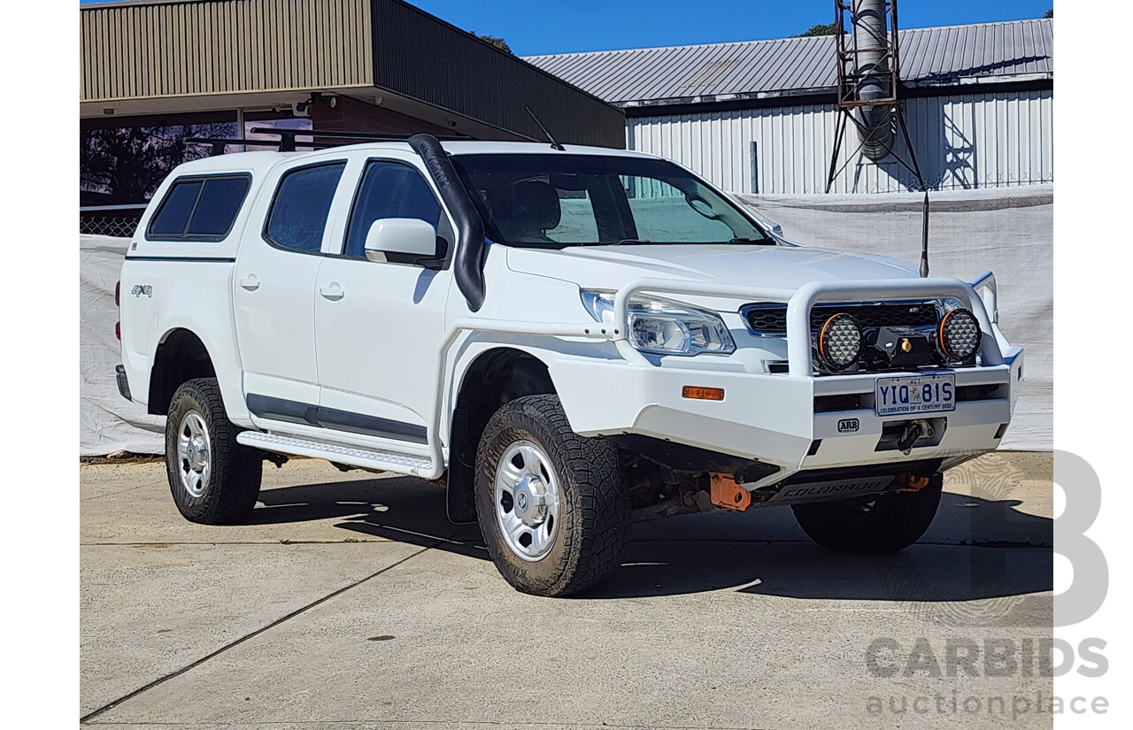 11/2015 Holden Colorado LS (4x4) RG MY15 Crew Cab P/Up White 2.8L
