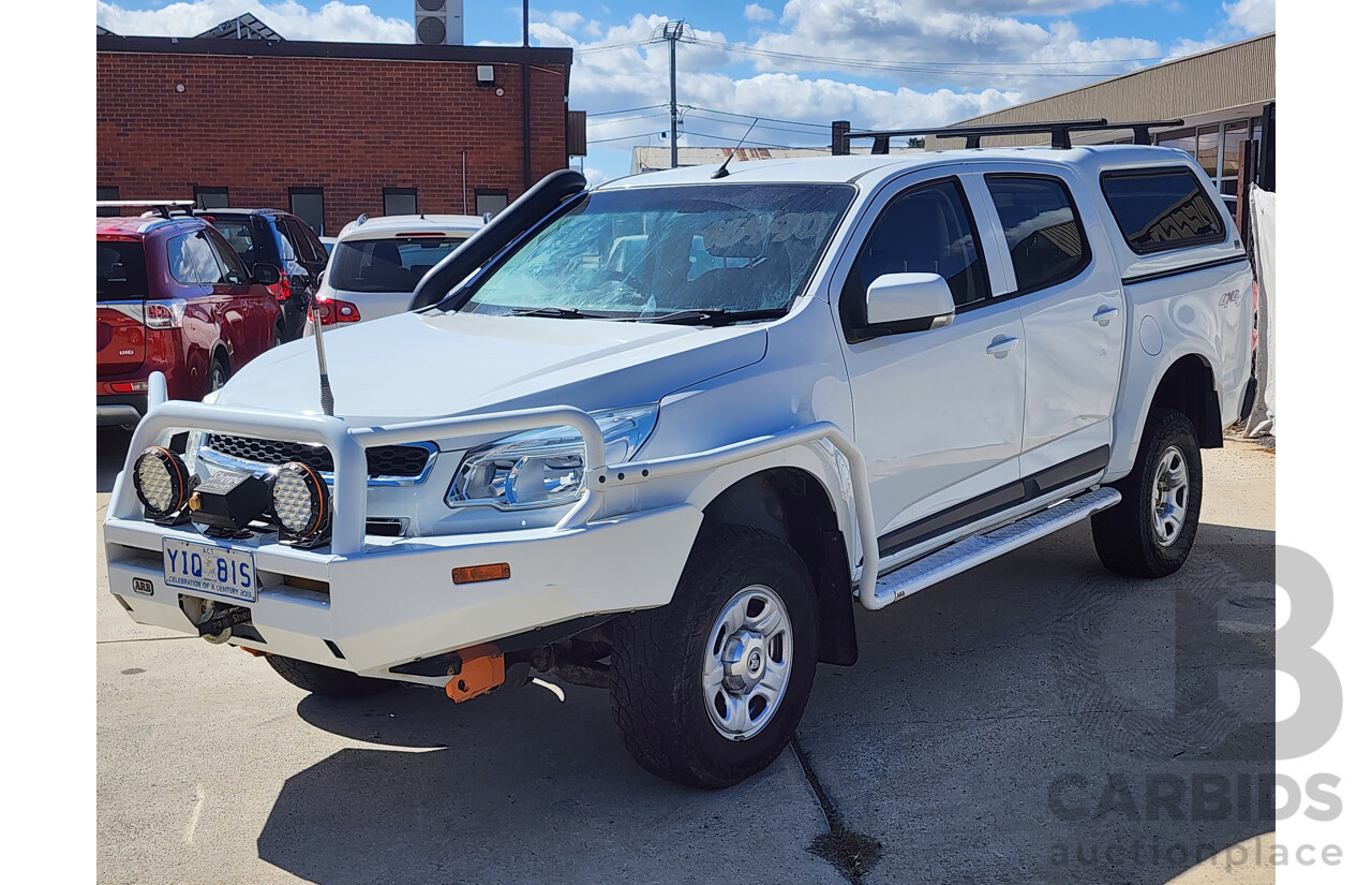 11/2015 Holden Colorado LS (4x4) RG MY15 Crew Cab P/Up White 2.8L