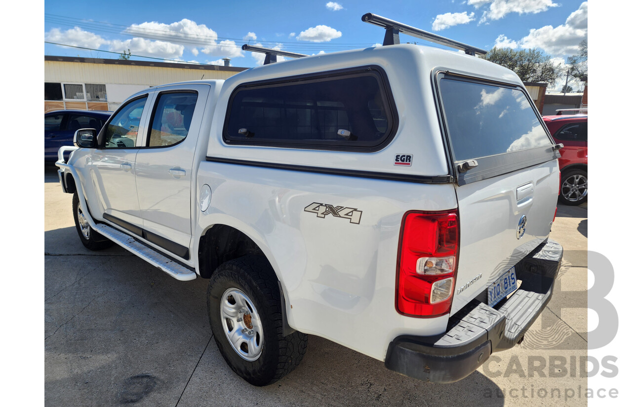 11/2015 Holden Colorado LS (4x4) RG MY15 Crew Cab P/Up White 2.8L