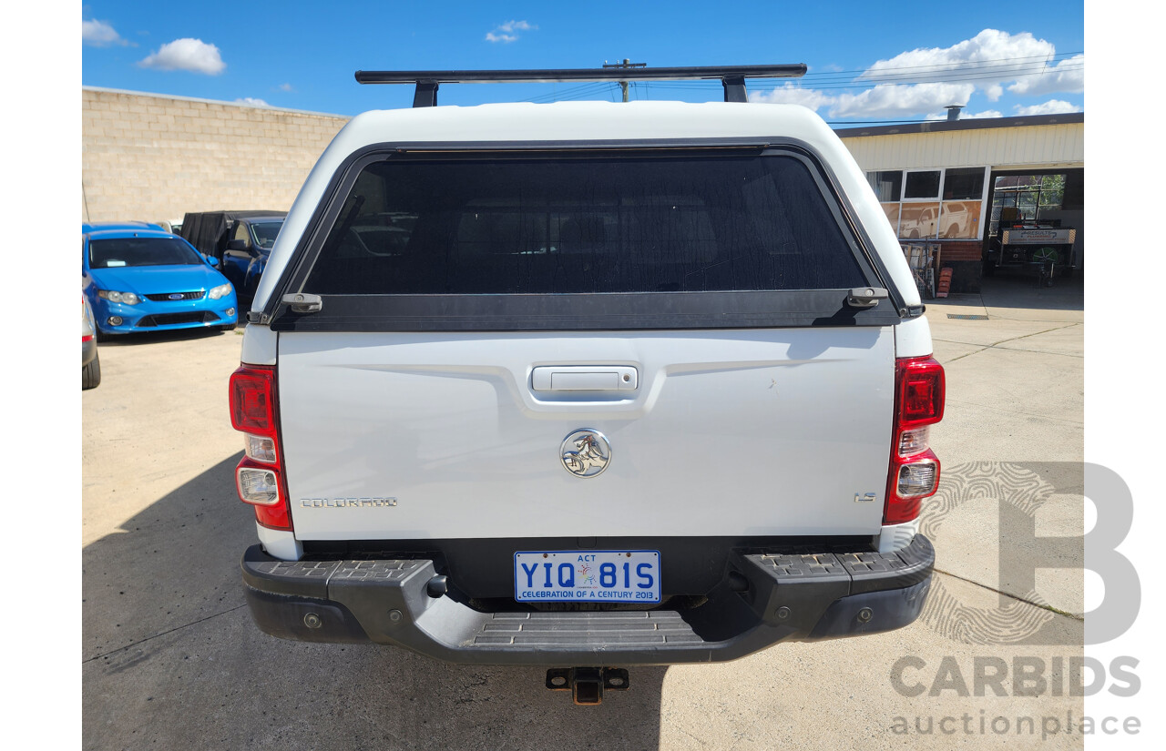 11/2015 Holden Colorado LS (4x4) RG MY15 Crew Cab P/Up White 2.8L