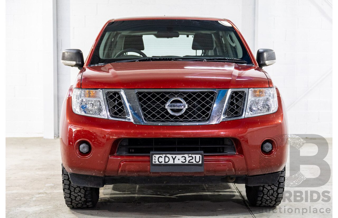 6/2012 Nissan Pathfinder ST (4x4) R51 SERIES 4 4d Wagon Red Turbo Diesel 2.5L - 7 Seater