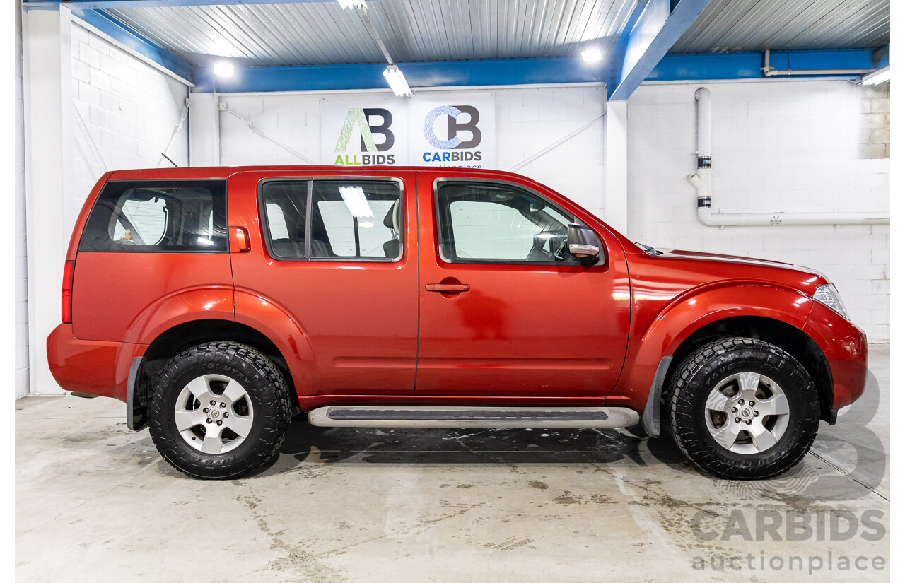 6/2012 Nissan Pathfinder ST (4x4) R51 SERIES 4 4d Wagon Red Turbo Diesel 2.5L - 7 Seater