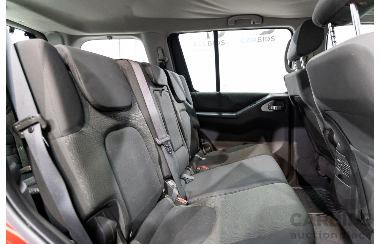 6/2012 Nissan Pathfinder ST (4x4) R51 SERIES 4 4d Wagon Red Turbo Diesel 2.5L - 7 Seater