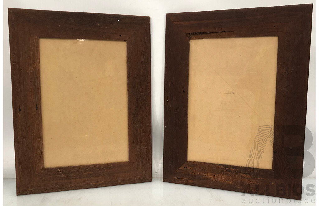 Reclaimed Timber Picture Frames - Lot of Two