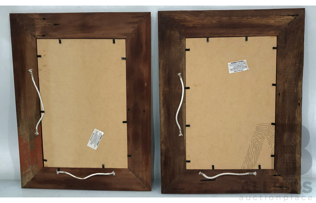 Reclaimed Timber Picture Frames - Lot of Two
