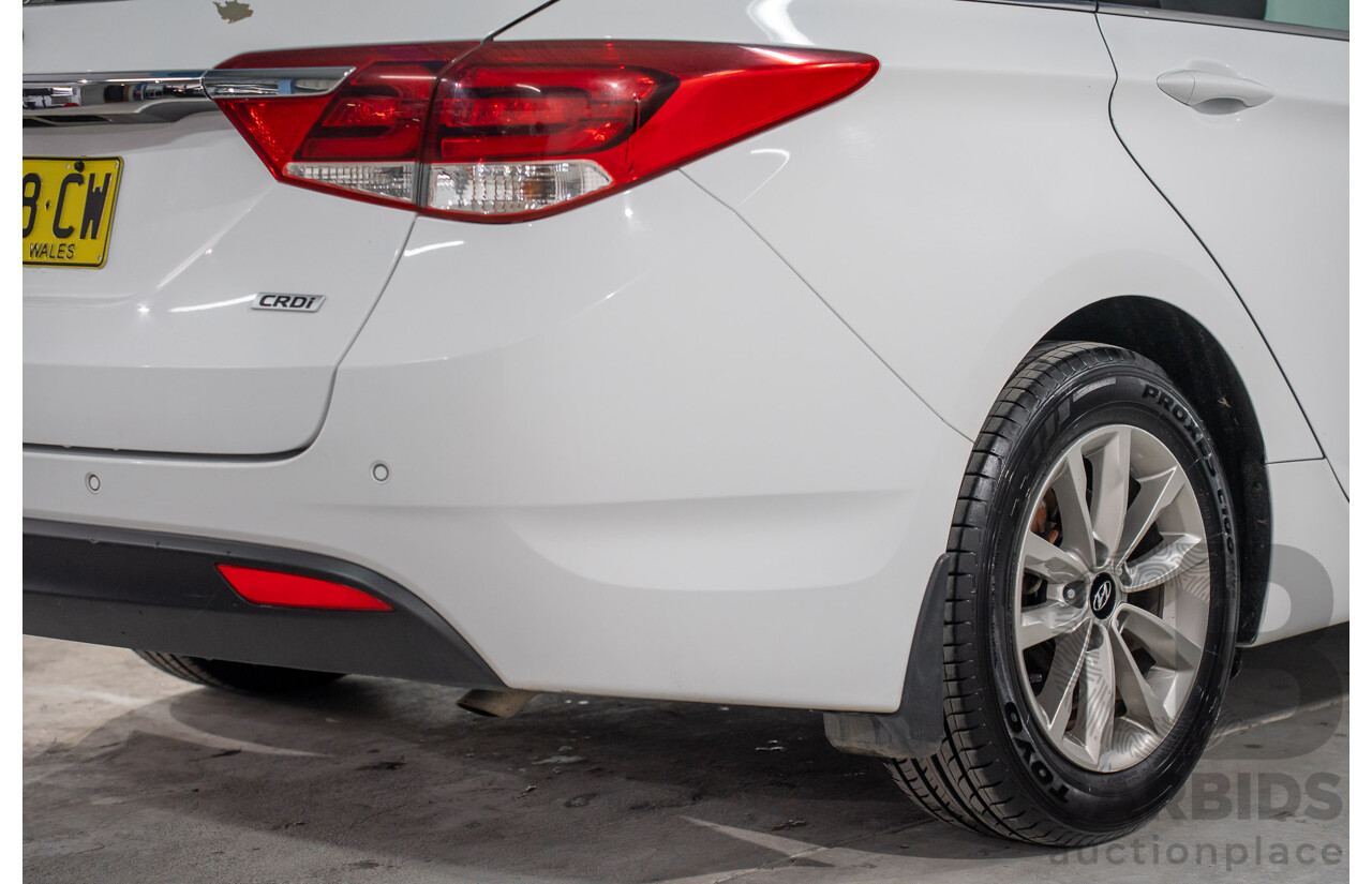 07/2017 Hyundai i40 Active Tourer (FWD) VF4 SERIES II MY17 4d Wagon Pure White Turbo Diesel 1.7L