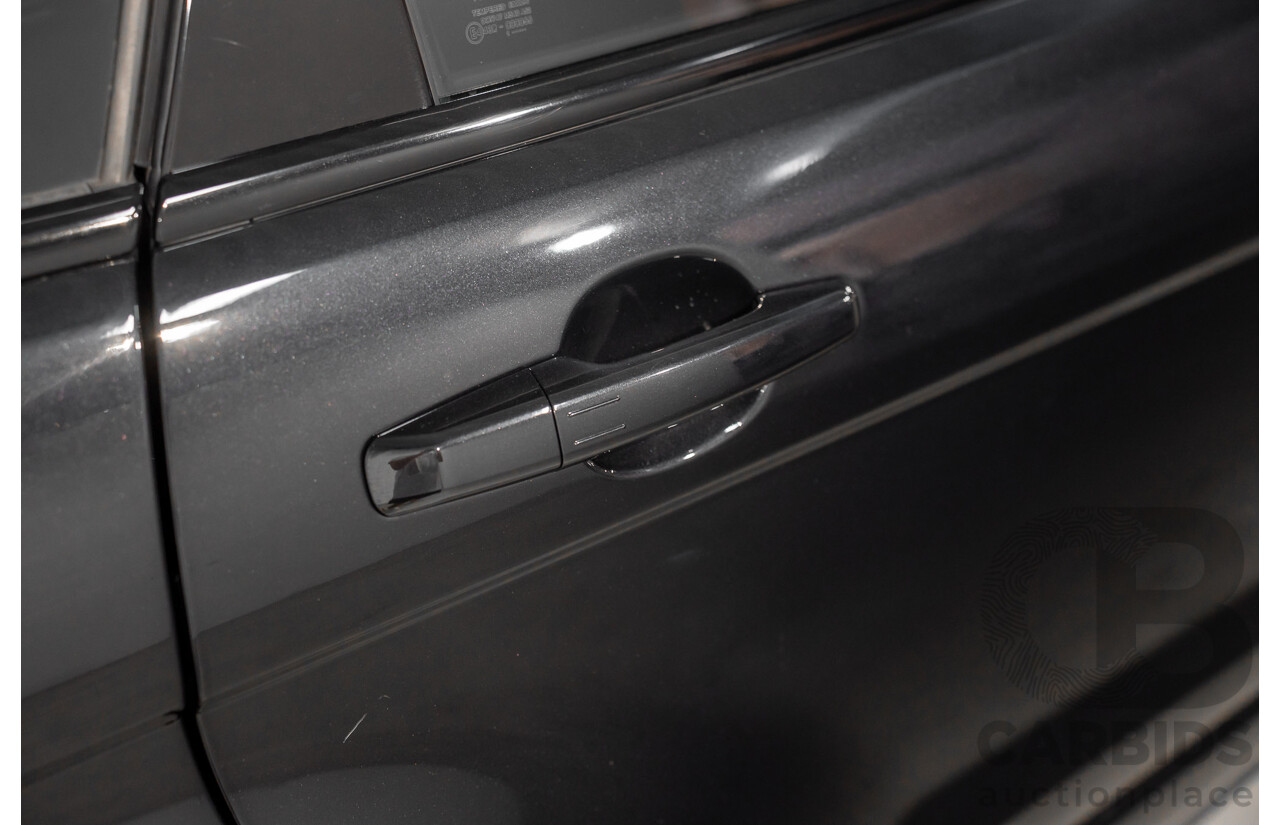 12/2011 Range Rover Evoque TD4 Dynamic LV 5d Wagon Sumatra Black Metallic/Fuji White Roof Turbo Diesel 2.2L