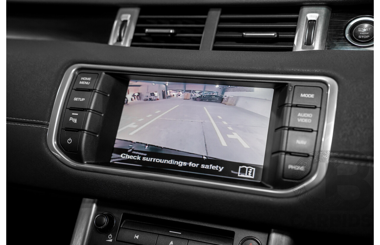 12/2011 Range Rover Evoque TD4 Dynamic LV 5d Wagon Sumatra Black Metallic/Fuji White Roof Turbo Diesel 2.2L