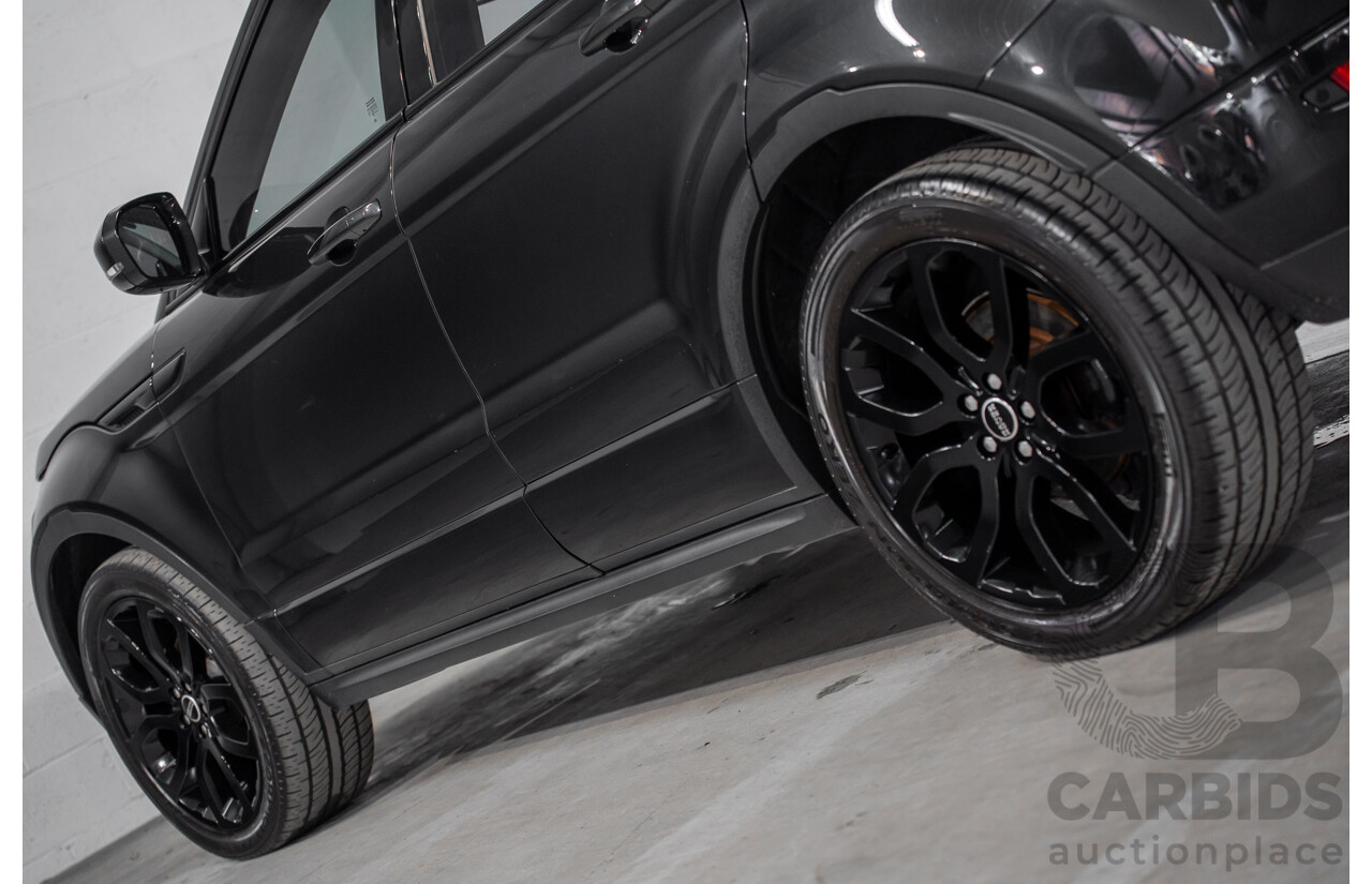 12/2011 Range Rover Evoque TD4 Dynamic LV 5d Wagon Sumatra Black Metallic/Fuji White Roof Turbo Diesel 2.2L