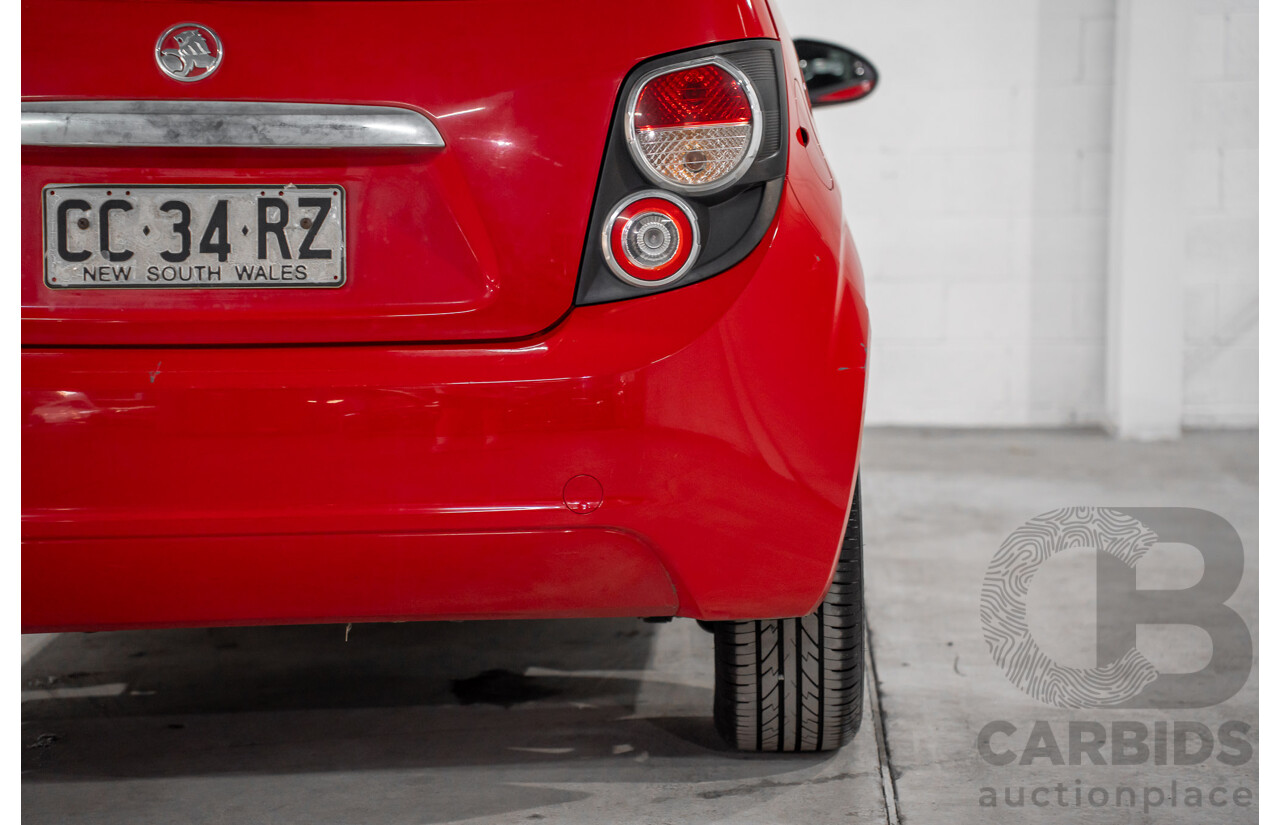 4/2015 Holden Barina X TM MY15 5d Hatchback Blaze Red 1.6L