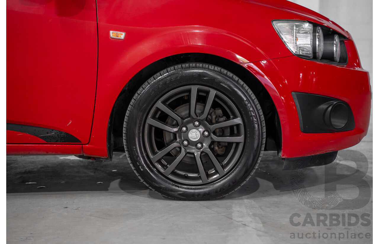 4/2015 Holden Barina X TM MY15 5d Hatchback Blaze Red 1.6L