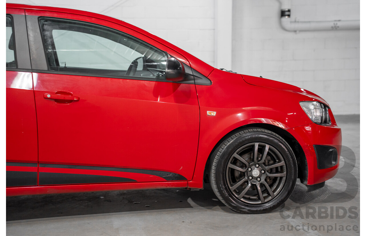 4/2015 Holden Barina X TM MY15 5d Hatchback Blaze Red 1.6L