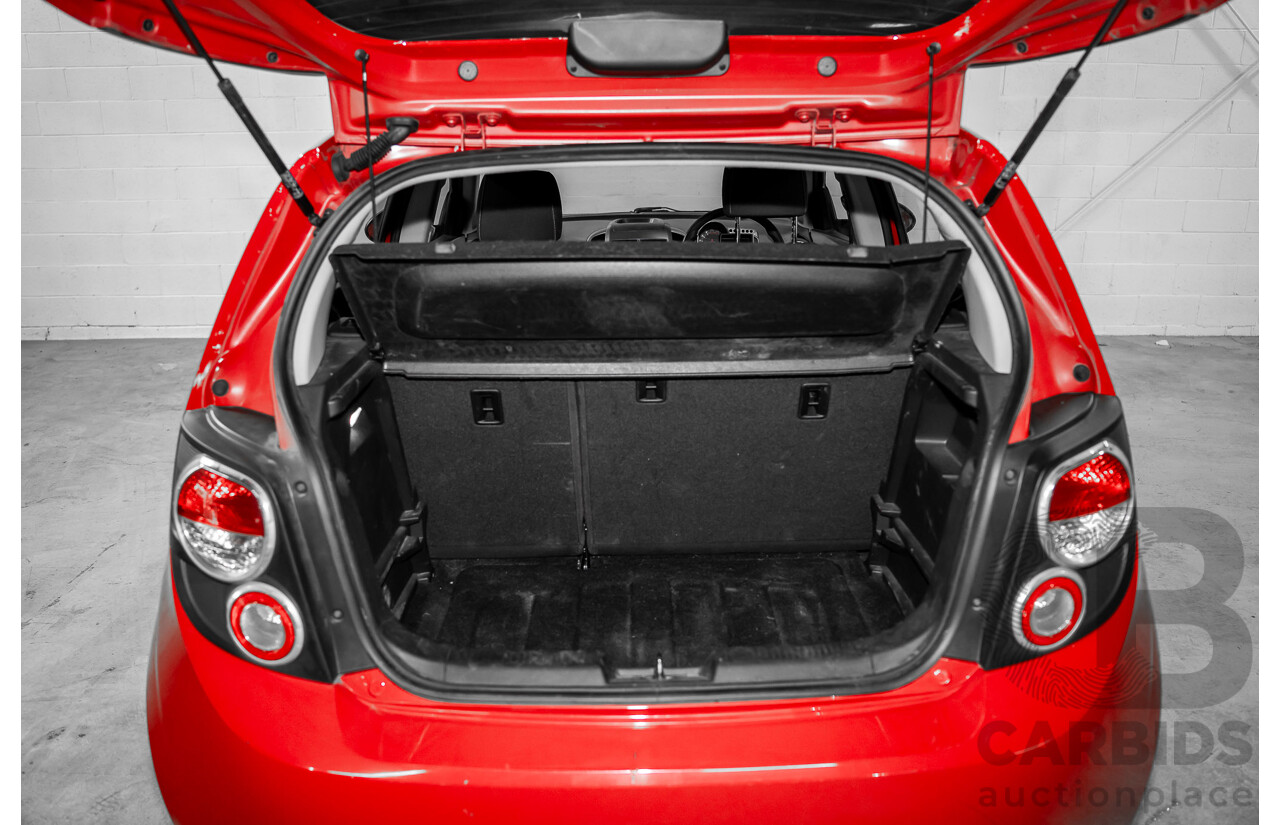 4/2015 Holden Barina X TM MY15 5d Hatchback Blaze Red 1.6L