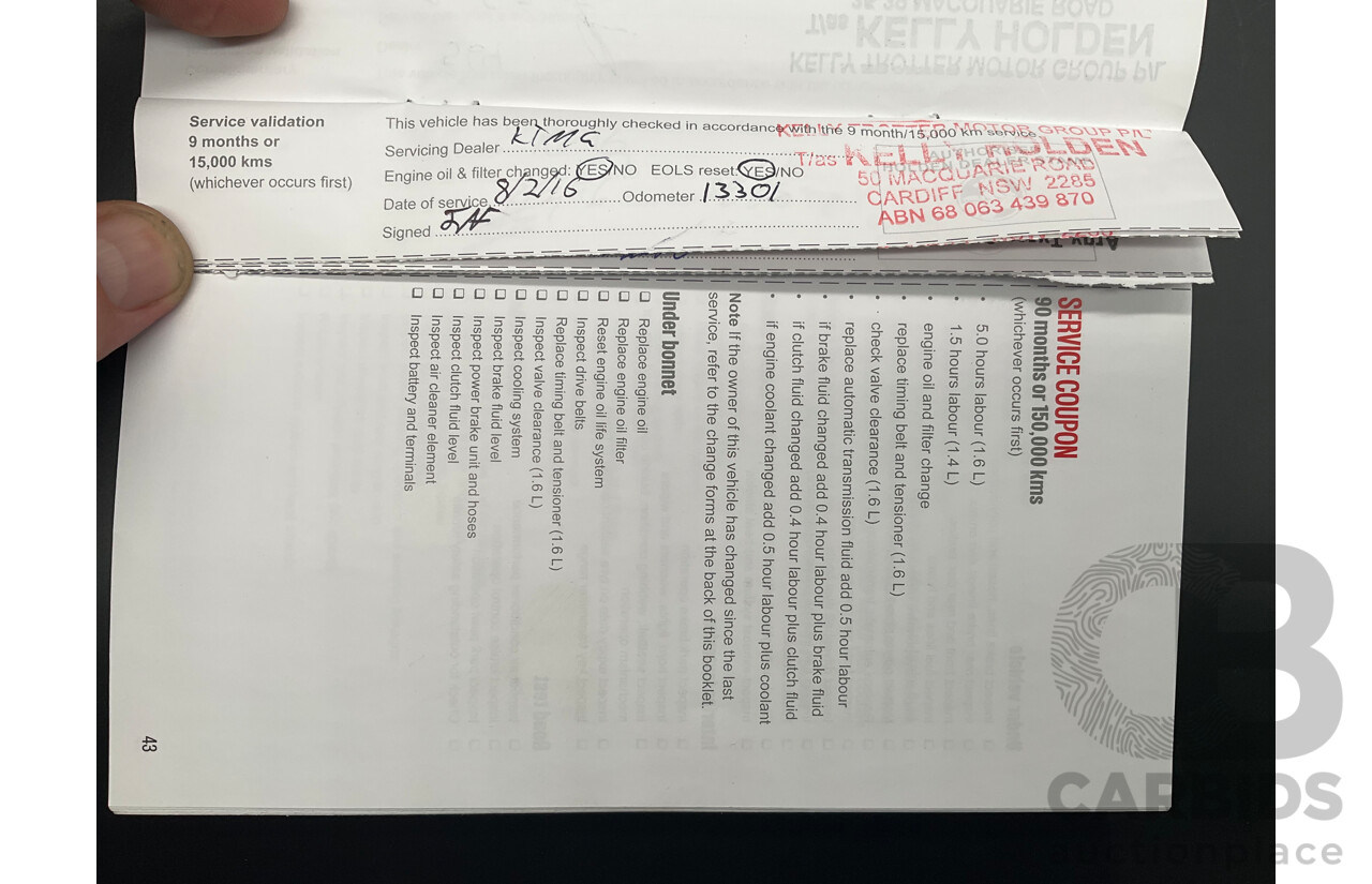 4/2015 Holden Barina X TM MY15 5d Hatchback Blaze Red 1.6L