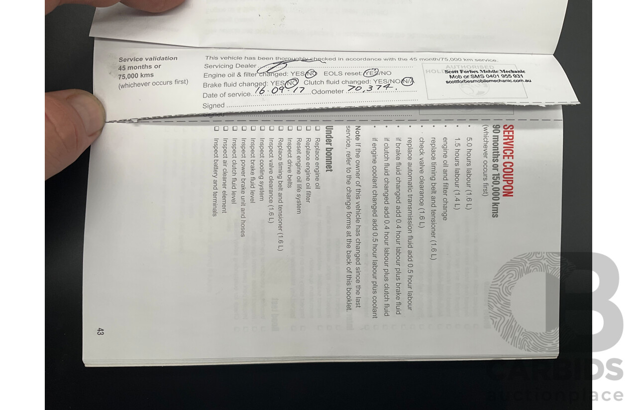 4/2015 Holden Barina X TM MY15 5d Hatchback Blaze Red 1.6L